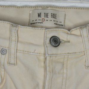 FREE PEOPLE Velvet Skinny Pants in Pearl Size 27